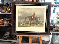 Antieke gravure getiteld "mr. charles davis on the traverser", naar een schilderij van william barraud - afbeelding 1 van  5