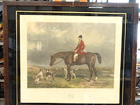 Antieke gravure getiteld "mr. charles davis on the traverser", naar een schilderij van william barraud - afbeelding 2 van  5