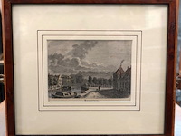 Antieke gravure hoogeveen - afbeelding 1 van  5