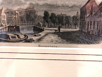 Antieke gravure hoogeveen - afbeelding 3 van  5