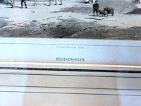 Antieke gravure scheveningen - afbeelding 4 van  5
