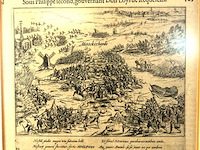 Antieke gravure. slag op de mokerheide - afbeelding 2 van  5