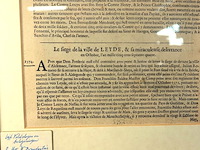 Antieke gravure. slag op de mokerheide - afbeelding 3 van  5