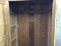 Antieke grenen kledingkast - afbeelding 3 van  7