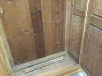 Antieke grenen kledingkast - afbeelding 4 van  7