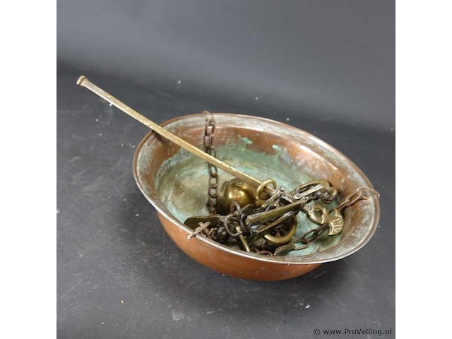 Antieke handbalans/bascule - afbeelding 5 van  5