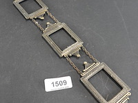 Antieke hangende messing fotolijstjes