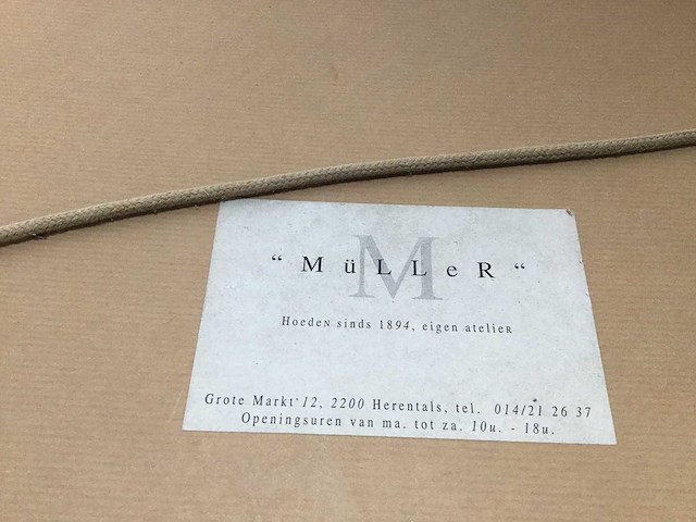 Antieke hoedendoos van de firma verstreyden-laeneng - afbeelding 3 van  4