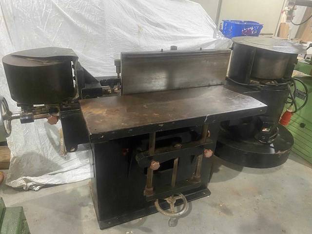 Antieke hout en metaalbewerkingsmachine (8x) - afbeelding 3 van  12