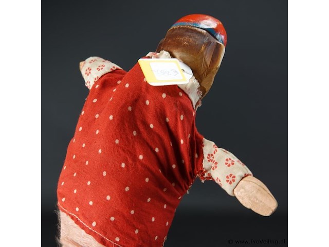 Antieke houten handpop - afbeelding 3 van  5