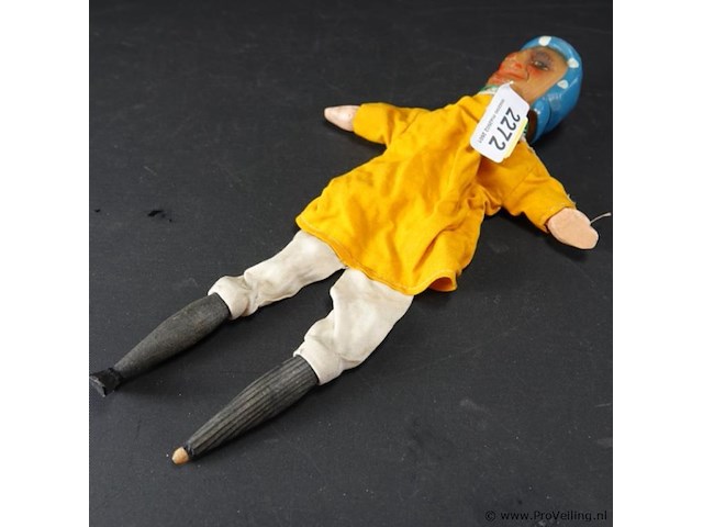 Antieke houten handpop - afbeelding 4 van  5