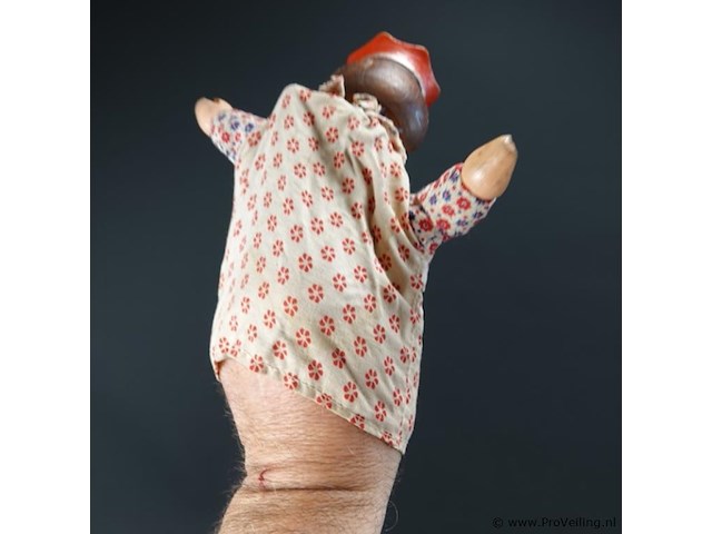 Antieke houten handpop - afbeelding 2 van  5