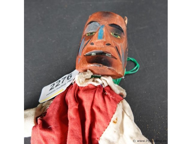 Antieke houten handpop - afbeelding 4 van  5