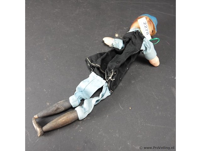 Antieke houten handpop - afbeelding 4 van  5