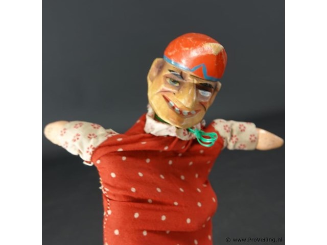 Antieke houten handpop - afbeelding 2 van  5