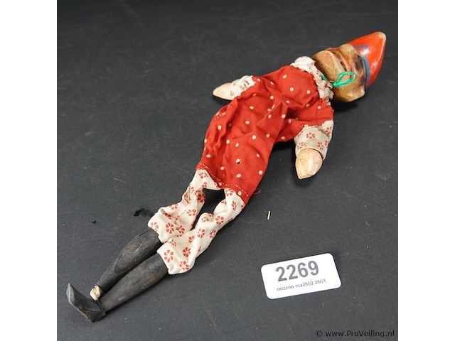 Antieke houten handpop - afbeelding 5 van  5