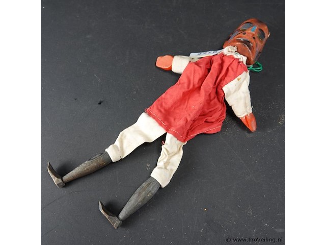 Antieke houten handpop - afbeelding 3 van  5