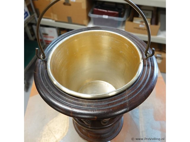 Antieke houten theestoof - afbeelding 3 van  5