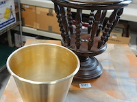 Antieke houten theestoof - afbeelding 4 van  5