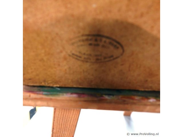 Antieke houtsnede. gesigneerd - afbeelding 6 van  6