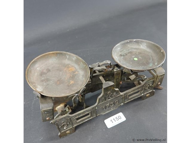 Antieke ijzeren balans - afbeelding 3 van  5