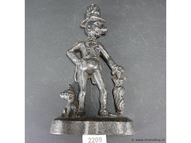 Antieke ijzeren deurstopper - afbeelding 1 van  5