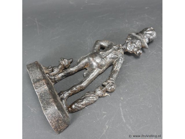 Antieke ijzeren deurstopper - afbeelding 2 van  5