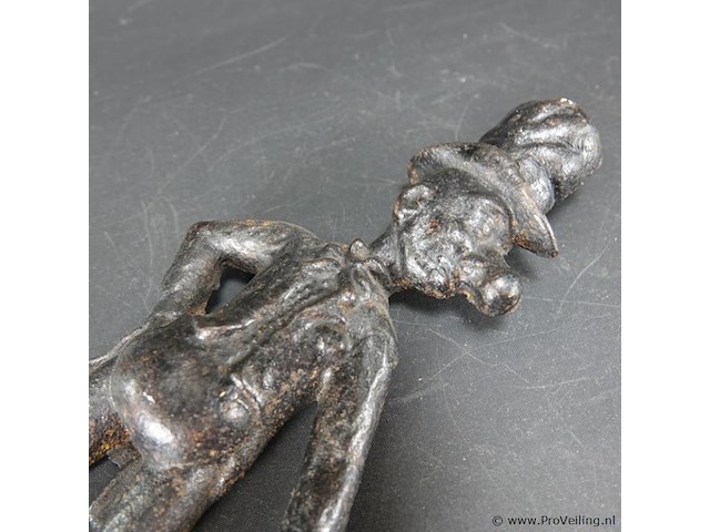 Antieke ijzeren deurstopper - afbeelding 3 van  5