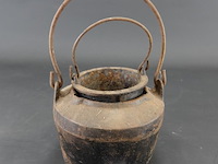 Antieke ijzeren lijmpot - afbeelding 1 van  5