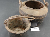 Antieke ijzeren lijmpot - afbeelding 3 van  5