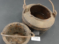 Antieke ijzeren lijmpot - afbeelding 4 van  5