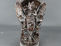 Antieke in hardhout gesneden garuda - afbeelding 1 van  5