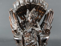 Antieke in hardhout gesneden garuda - afbeelding 2 van  5