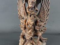 Antieke in hout gesneden indische garuda - afbeelding 3 van  5