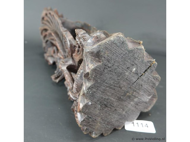 Antieke in hout gesneden indische garuda - afbeelding 5 van  5