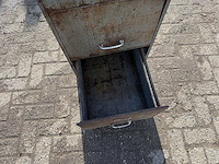Antieke industriele opslagkast - afbeelding 2 van  12