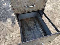 Antieke industriele opslagkast - afbeelding 11 van  12