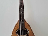 Antieke italiaanse bowl-back mandoline – benvenuto catania – ca. begin 20e eeuw