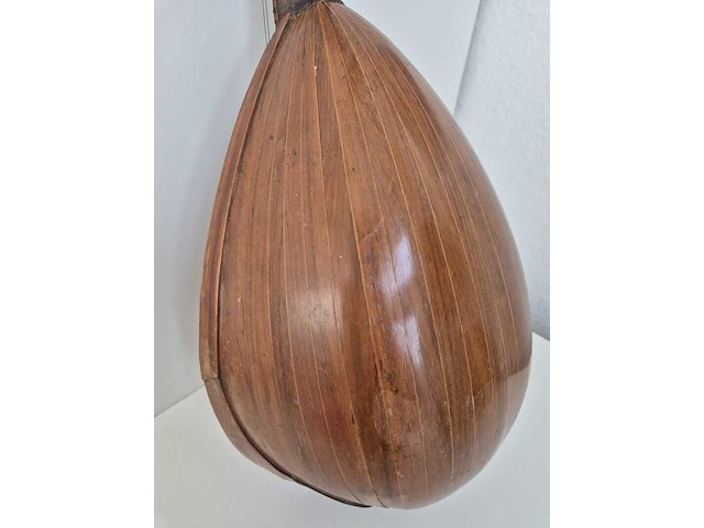 Antieke italiaanse bowl-back mandoline – benvenuto catania – ca. begin 20e eeuw - afbeelding 7 van  11