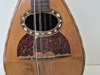 Antieke italiaanse bowl-back mandoline – benvenuto catania – ca. begin 20e eeuw - afbeelding 9 van  11