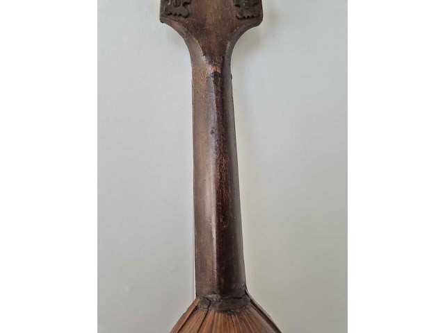 Antieke italiaanse bowl-back mandoline – benvenuto catania – ca. begin 20e eeuw - afbeelding 10 van  11