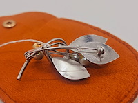Antieke japanse akoya parel broche - afbeelding 5 van  5