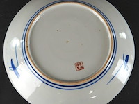 Antieke japanse imari porseleinen schotel - afbeelding 4 van  5