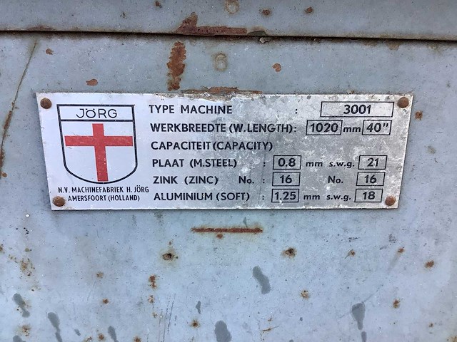 Antieke jorg 3001 zetbank - afbeelding 4 van  5