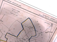 Antieke kaart voormalige gemeente bemmel in de provincie gelderland, inclusief het dorp ressen - afbeelding 4 van  5