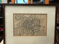 Antieke kaart willemstadt - afbeelding 1 van  5