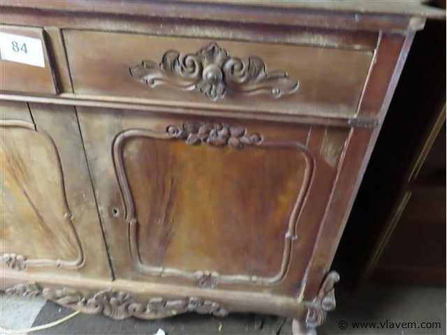 Antieke kast, b 150cm d 50cm h 95cm - afbeelding 2 van  6