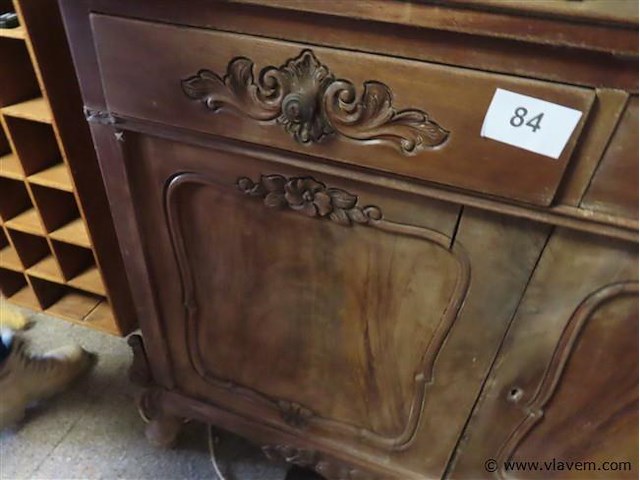 Antieke kast, b 150cm d 50cm h 95cm - afbeelding 3 van  6