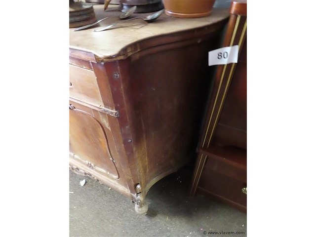 Antieke kast, b 150cm d 50cm h 95cm - afbeelding 4 van  6