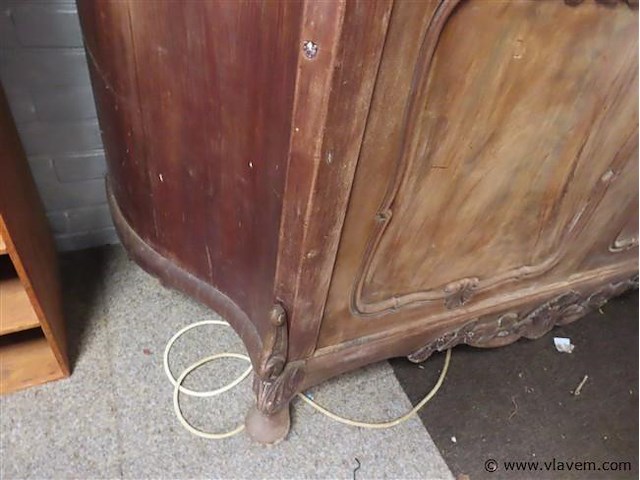 Antieke kast, b 150cm d 50cm h 95cm - afbeelding 6 van  6